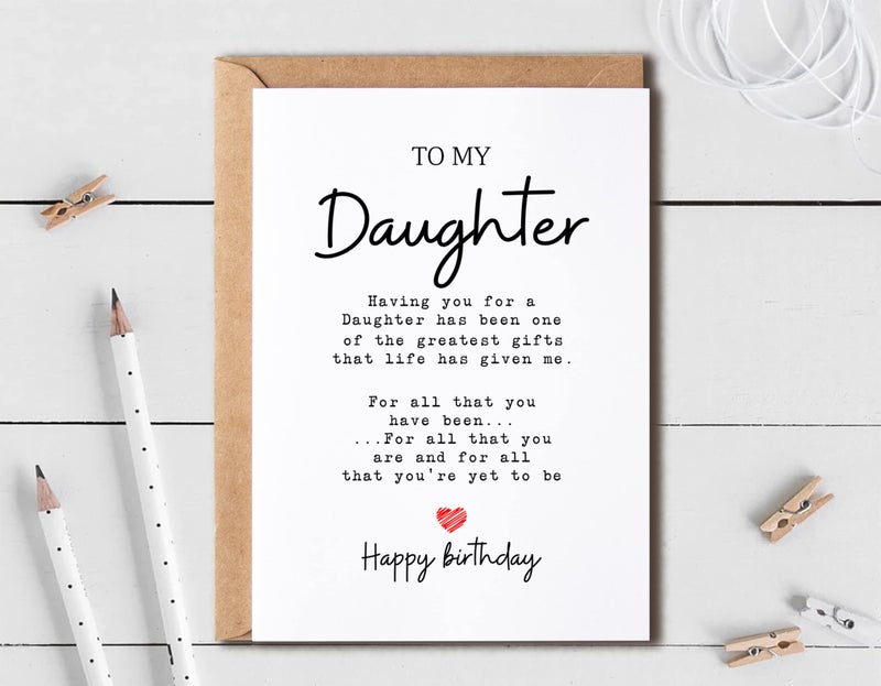 IRIDESCENT To My Dearest - Birthday Card for Daughter - 'Daughter, My Greatest Gift' - Perfect for Daughter's Birthday or Christmas - Image 4