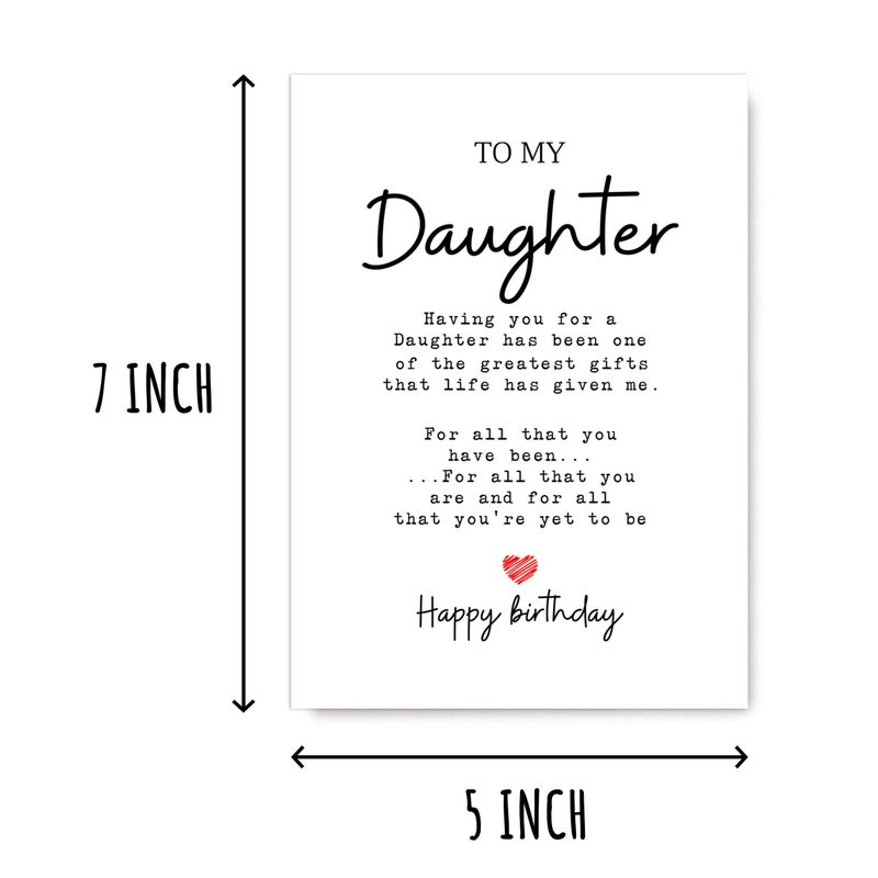 IRIDESCENT To My Dearest - Birthday Card for Daughter - 'Daughter, My Greatest Gift' - Perfect for Daughter's Birthday or Christmas - Image 2