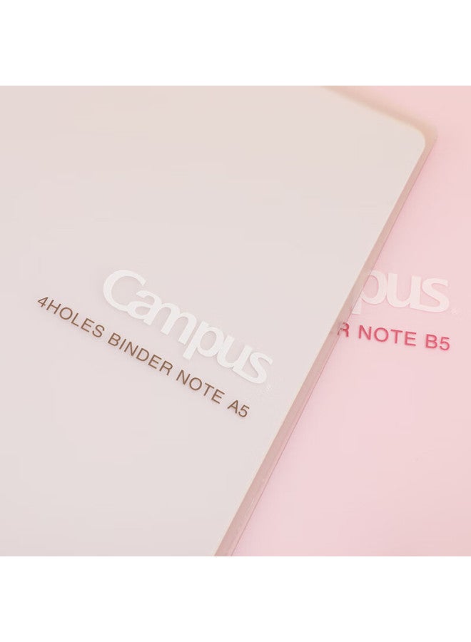 Kokuyo B5 Notebook Campus Ultra-Thin Four-Ring Loose-Leaf Notebook, 10 Sheets 8Mm Ruled Inner Pages, Light Gray, 1 Book, Wcn-Cbn111Lm - Image 4