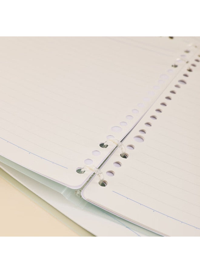 Kokuyo B5 Notebook Campus Ultra-Thin Four-Ring Loose-Leaf Notebook, 10 Sheets 8Mm Ruled Inner Pages, Light Gray, 1 Book, Wcn-Cbn111Lm - Image 5