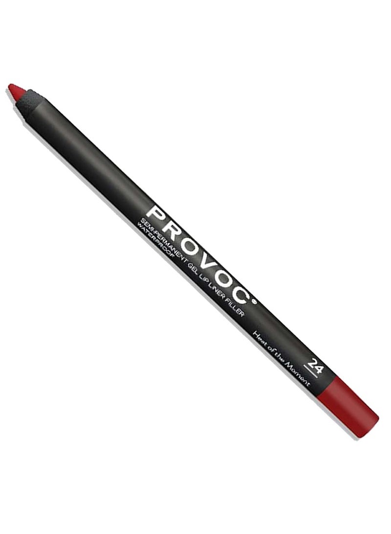 PROVOC SEMI-PERMANENT Gel Lip Liner Filler WP 24 Heat Of The Moment