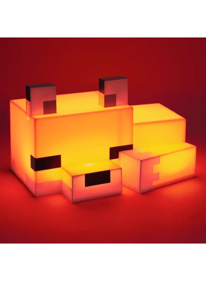 general Minecraft Cute Fox Night Light, Soft Orange Glow, Officially Licensed Minecraft Decor and Desk Lamp for Gaming Room or Kids and Tween Bedroom - Image 3