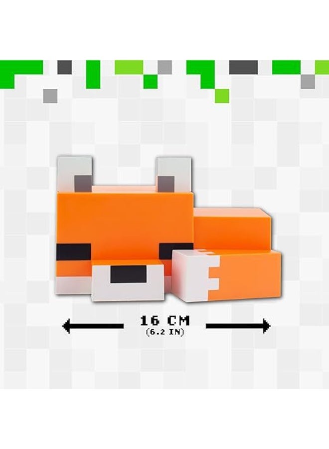 general Minecraft Cute Fox Night Light, Soft Orange Glow, Officially Licensed Minecraft Decor and Desk Lamp for Gaming Room or Kids and Tween Bedroom - Image 2