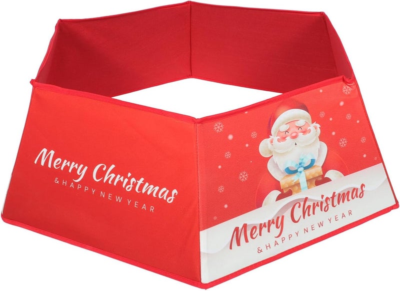 Plush Xmas Tree Skirt Christmas Tree Collar Ring Holiday Home Decoration and Dining Table - Image 1