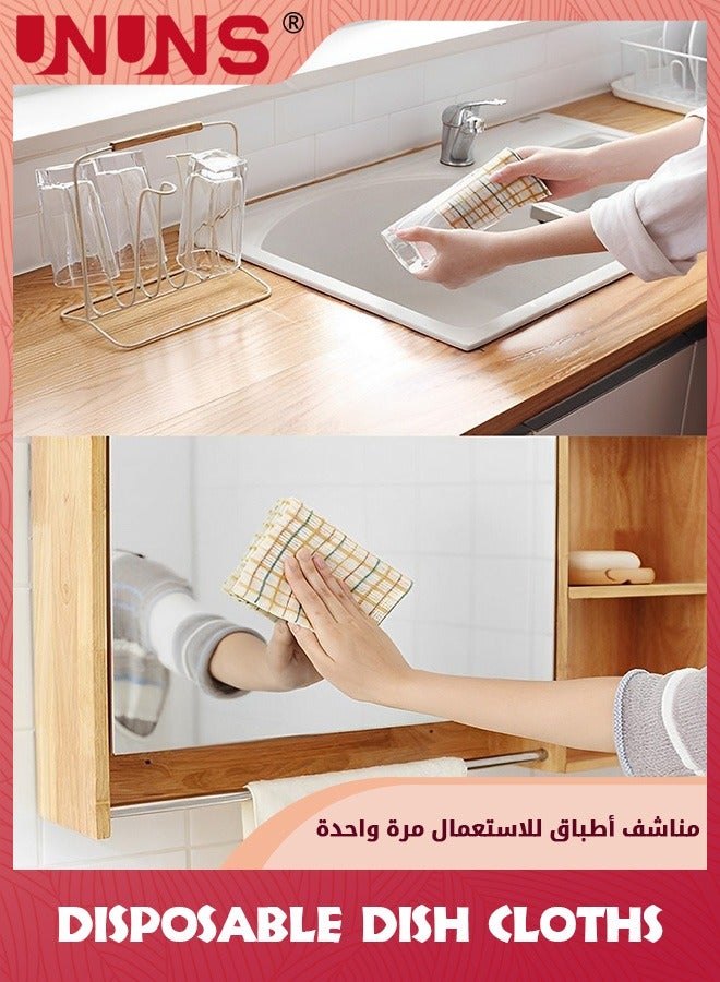 UNUNS Cleaning Towels,A Box of 30 Pcs,Disposable Dish Cloths,Nonstick Fiber Reusable Handy Cleaning Wipes For Kitchen Cleaning Cloth Wiping Rags Placemats Absorbent Dry Quickly - Image 3