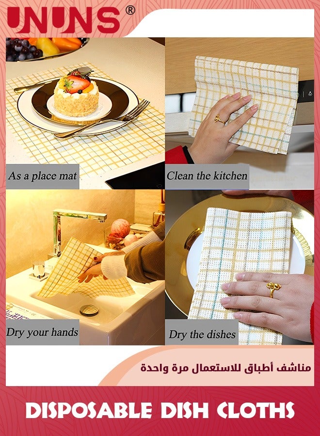 UNUNS Cleaning Towels,A Box of 30 Pcs,Disposable Dish Cloths,Nonstick Fiber Reusable Handy Cleaning Wipes For Kitchen Cleaning Cloth Wiping Rags Placemats Absorbent Dry Quickly - Image 4