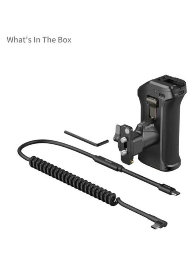 سمول ريج SmallRig Rotating Side Handle with Trigger REC for Selected Canon / Blackmagic Design Cameras 5235 - Image 4