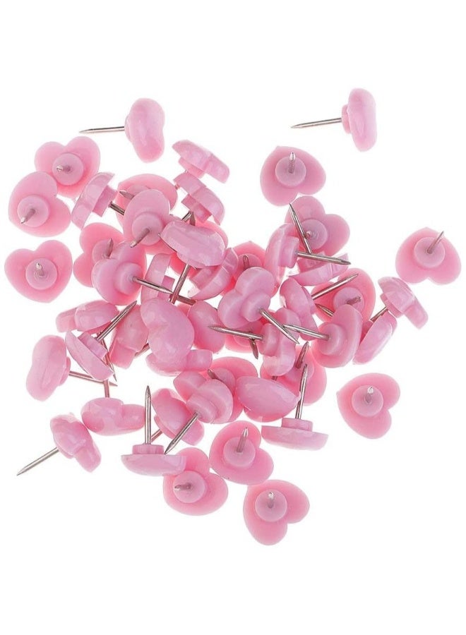 Generic Push Pins, Plastic Head Thumb Tacks Map Drawing Pins, for Wall Drawing Pin Board,Whiteboard, Cork Board, Office Map Markers or Bulletin Board(100Pcs)  - Image 2
