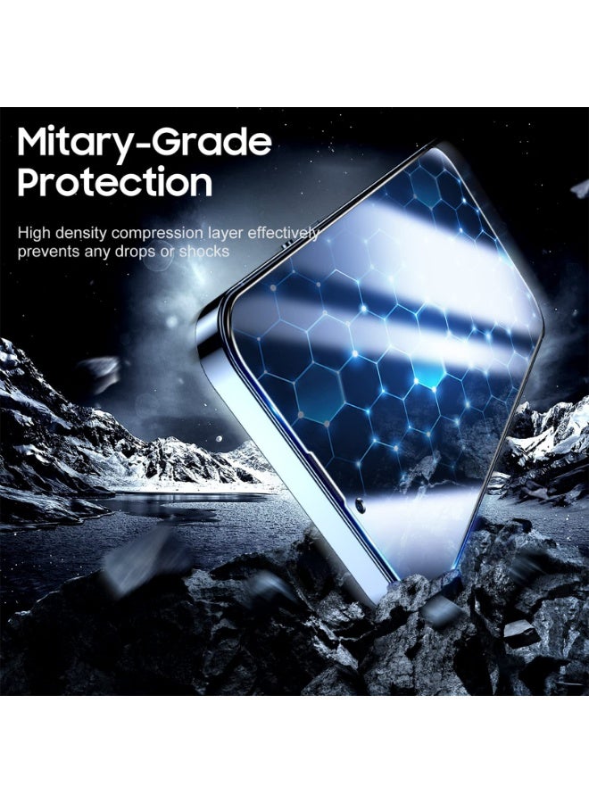 iPhone 16 Pro Max Screen Protector With Auto Alignment Kit HD Free Hand Easy Installation Frame Military-Grade Protection Scratch Resistant Anti-Fingerprint Bubble Free 9H Tempered Film Clear - Image 4