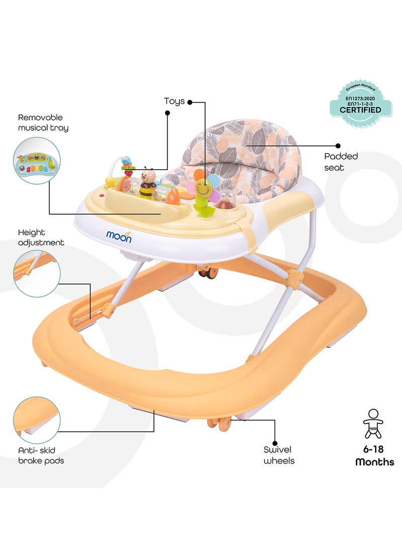 Moon Chase Walker 6 Months To 18 Months Removable Music Box Well Padded Seat Strong Metal Frame - Image 2