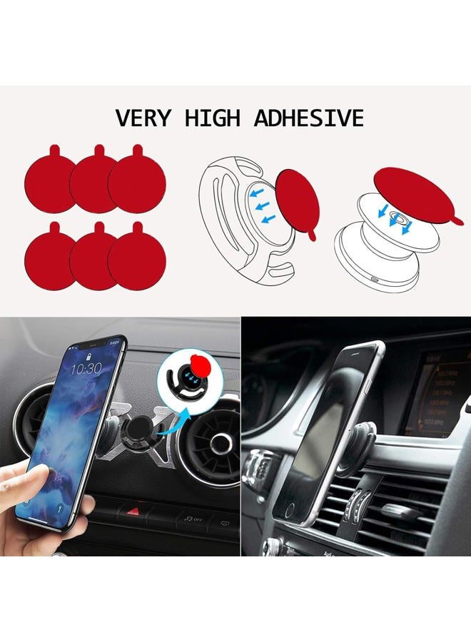 K TOMOTO [10 Pack 3M VHB Sticky Adhesive Pads for Socket Mount Base, Duble Side Heat Resistant Strong Sticker Replacement Tape for Phone Collapsible Grip & Stand Back, 1.3 Inches, Black - Image 4