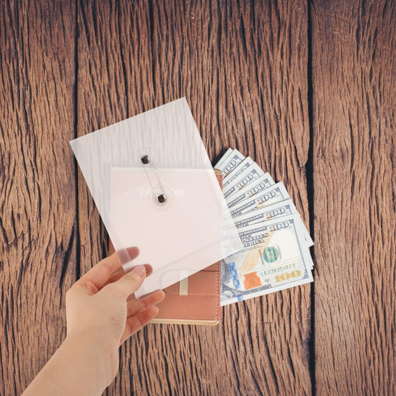 5 قطع جيوب ملفات عمودية A6، حقائب تخزين مستندات صغيرة، منظّم قابل لإعادة الاستخدام - Image 4