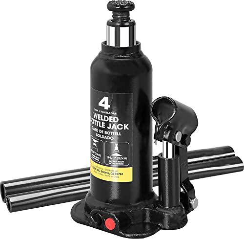 BIG RED 4 Ton 8000 LBs Torin Welded Hydraulic Car Bottle Jack for Auto Repair and House Lift Black AT90403BR - Image 1