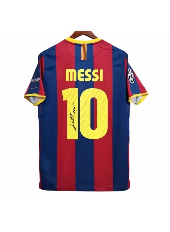 general Classic retro jersey Barcelona #10 Messi signature jersey football jersey - Image 1