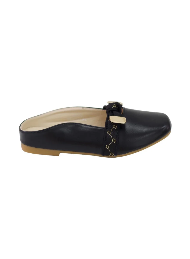 NOVA GIRLS SLIDE WITH BOW BLACK