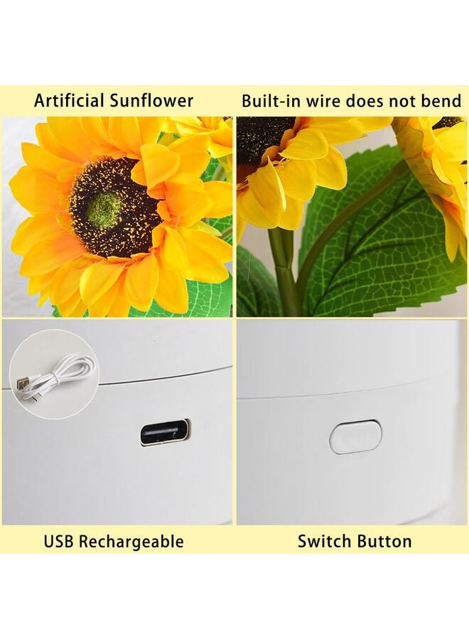 Sunflowers Lamp, Birthday Gifts for Women, Flower Lamp Night Light, Sunflower Gift Ideas for Mom, Sister, Friend, Wife  - Image 4