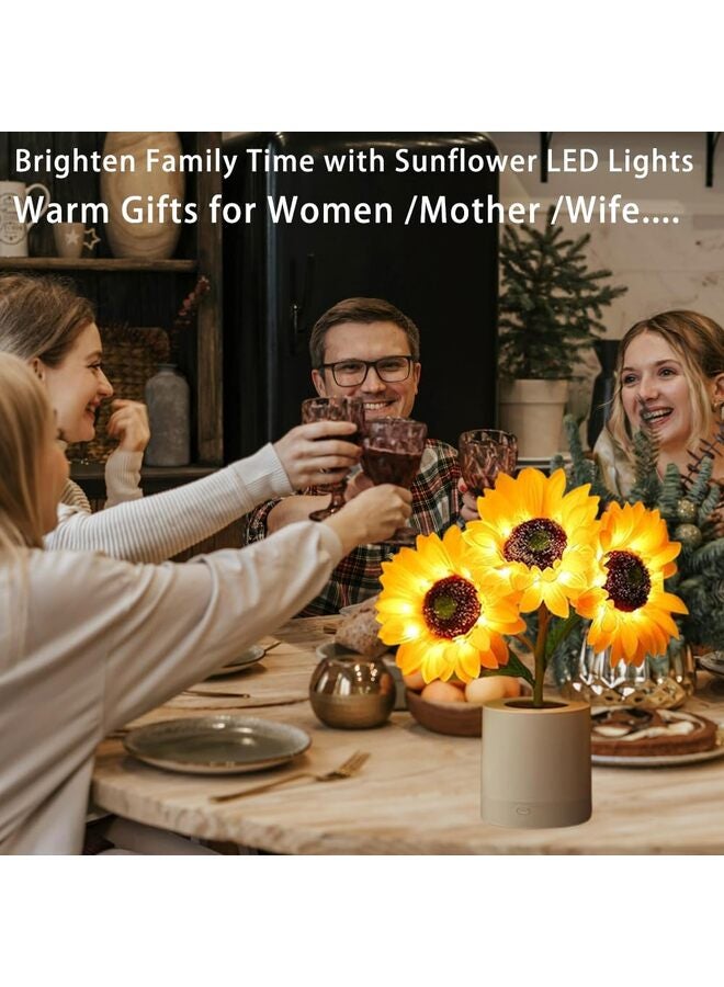 Sunflowers Lamp, Birthday Gifts for Women, Flower Lamp Night Light, Sunflower Gift Ideas for Mom, Sister, Friend, Wife  - Image 5