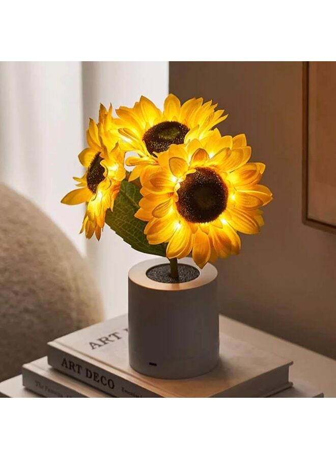Sunflowers Lamp, Birthday Gifts for Women, Flower Lamp Night Light, Sunflower Gift Ideas for Mom, Sister, Friend, Wife  - Image 2