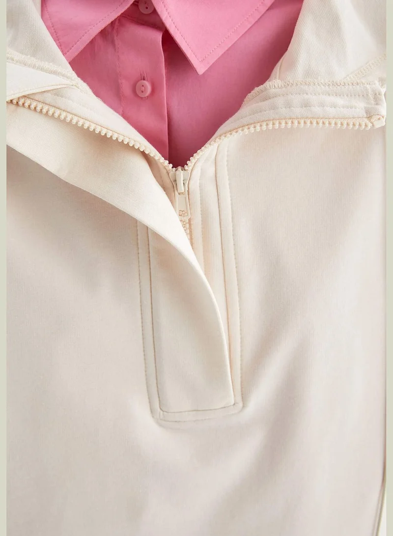 DeFacto Long Sleeve Hooded Tunic