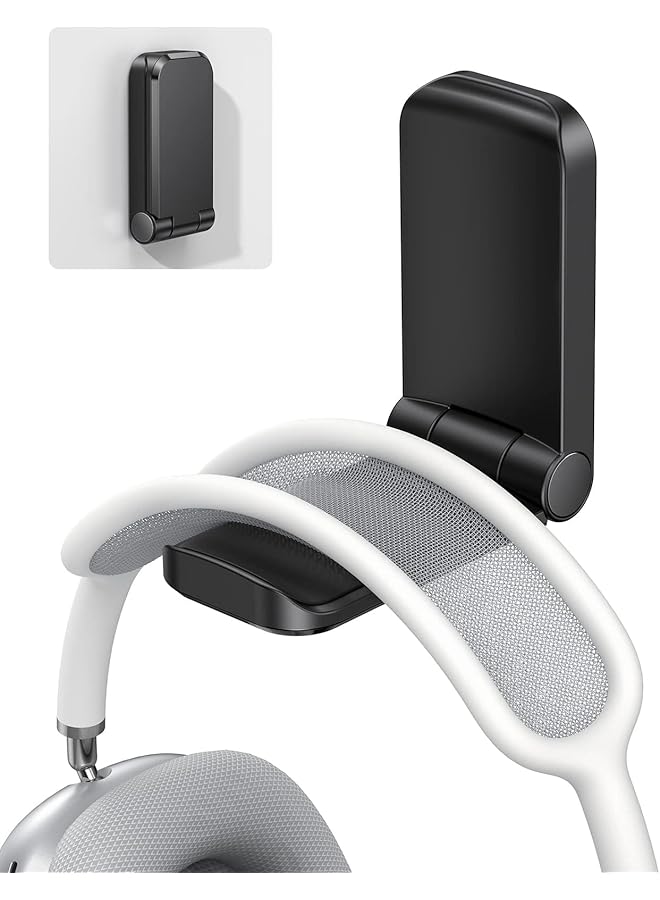 erorex Headphone Stand Magnetic Foldable Headset Holder With Strong Adhesive Headset Stand Holder Clip Under Desk Compatible With Airpods Max Sennheiser Beats Bose Akg Jbl Hyperx And More - Image 1