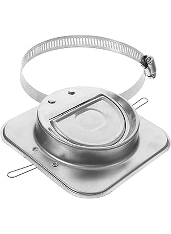100x100mm Stainless Steel Fire Resistant Kitchen Duct Check Valve Backflow Preventer - Image 1