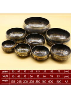 Thoraya Handmade Buddha Tibet Struck Bowl Ritual Music Therapy Copper Chime Tibetan Singing Bowls  - Image 2