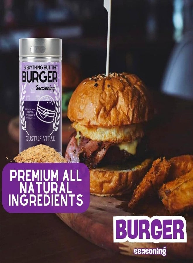 GUSTUS VITAE Everything But The Burger Seasoning | Gourmet Seasoning | Artisanal Spice Blend | All Natural | Ultra Premium | Non GMO | GLP-1 Friendly | Hand Crafted | Burger Spice Mix | Made In USA | 7.5 oz | Small Batch | Gustus Vitae - Image 2