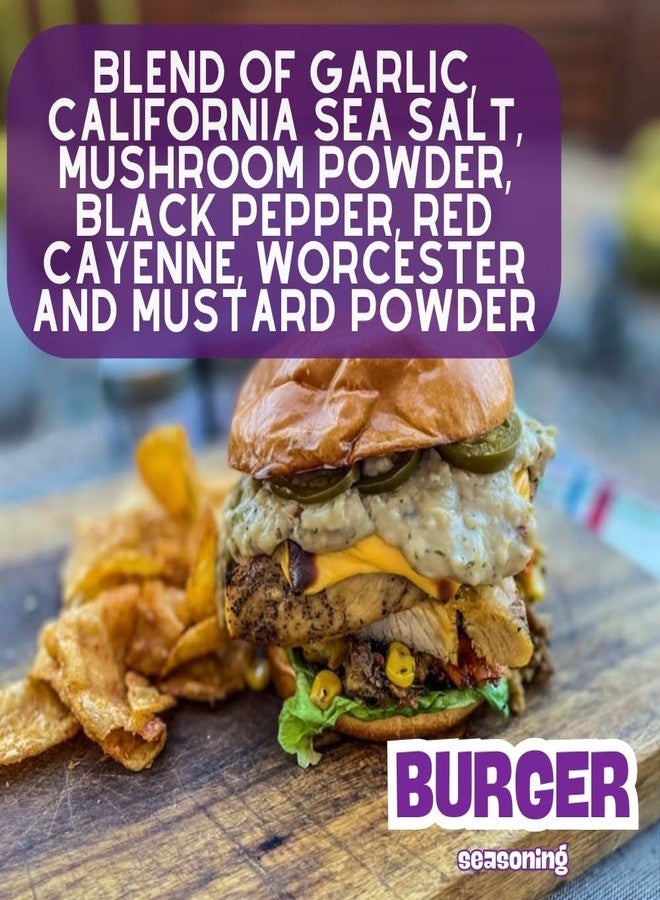GUSTUS VITAE Everything But The Burger Seasoning | Gourmet Seasoning | Artisanal Spice Blend | All Natural | Ultra Premium | Non GMO | GLP-1 Friendly | Hand Crafted | Burger Spice Mix | Made In USA | 7.5 oz | Small Batch | Gustus Vitae - Image 5