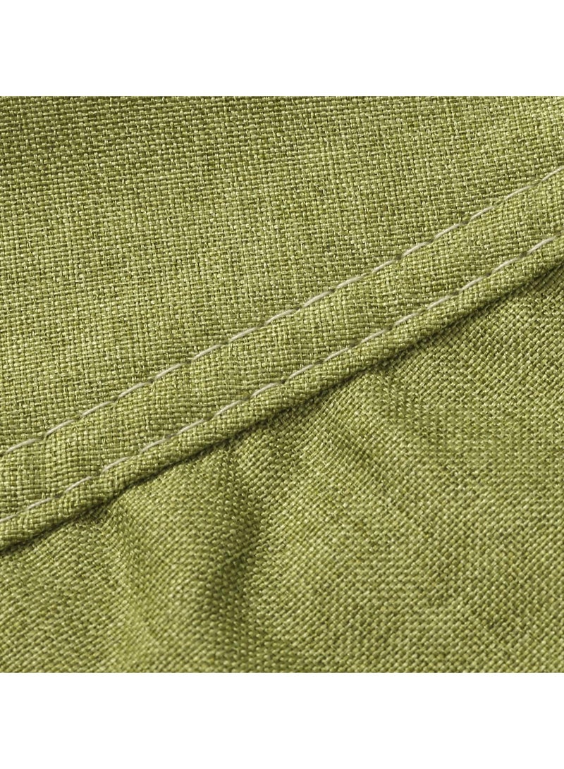 Cozy Cotton Linen Bean Bag Chair Cover for Adults and Kids Soft Sack Sofa Cover in Green  - Image 4