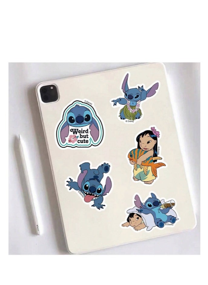 Generic 20pcs Stitch Officially Vinyl Waterproof Stickers Gifts Cartoon For Water Bottles Laptop Bumper Water Bottles Computer Phone Hard Hat Car And Decals Stickers  - Image 2