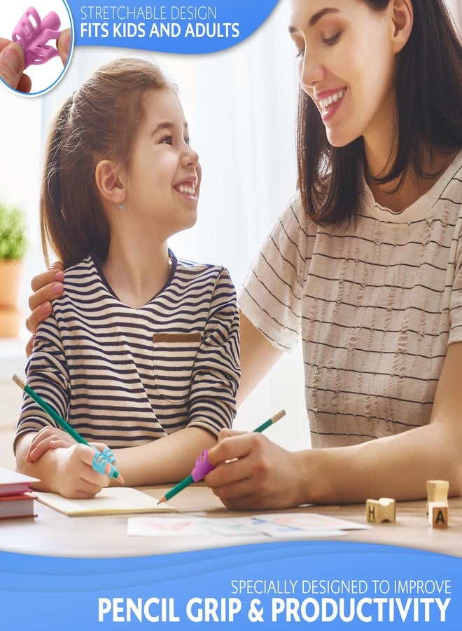 ستيلو مقابض أقلام ستيلو لتعليم الأطفال الكتابة اليدوية (عبوة من 3 قطع) - أداة تدريب مريحة ثلاثية القوائم للأطفال الصغار من سن 3 إلى 5 سنوات، ومرحلة ما قبل المدرسة ورياض الأطفال - أداة مساعدة للكتابة باليد اليمنى واليسرى للعودة إلى المدرسة والتعليم المنزلي - Image 4