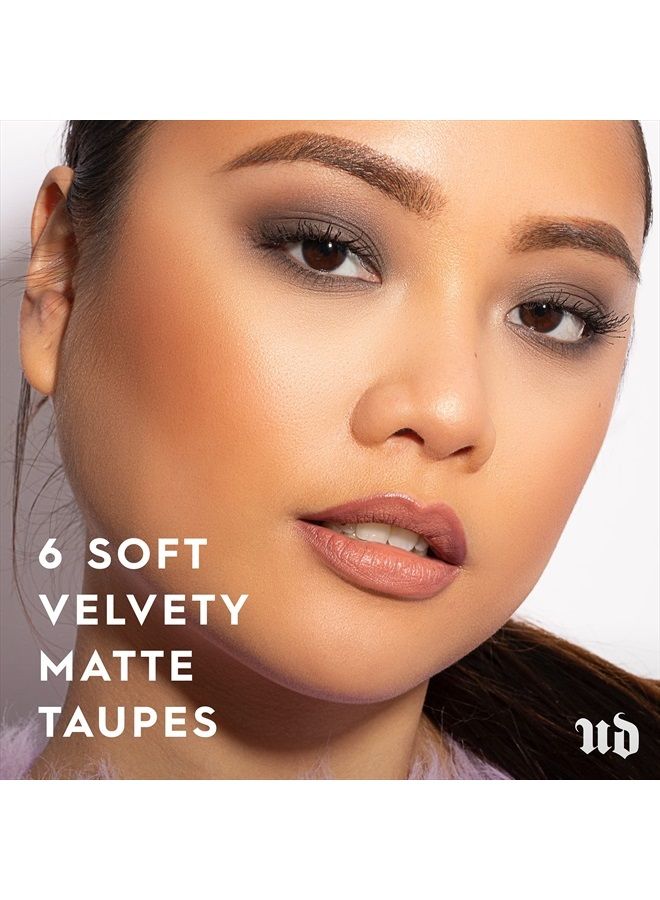 Urban Decay Naked2 Basics Eyeshadow Palette, 6 Taupe & Brown Matte Neutral Shades - Ultra-Blendable, Rich Colors with Velvety Texture - Makeup Set Includes Mirror & Full-Size Pans - Great for Travel - Image 4