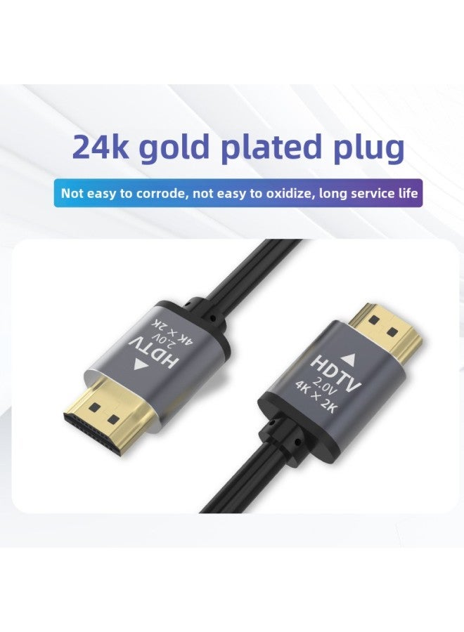 Hdmi Hd Line 4K TV Computer Monitor Set Top Box Projector Video Cable 2.0-Color:Dark Gray-Line Length:1.2m Engineering Model (4k60hz) - Image 4