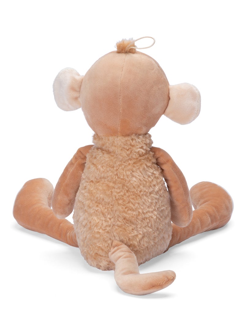 Junior Kingdom Plush Toy Monkey Long (32cm) Pillow Soft Stuffed Animal Plush Toy for Kids Cuddle Sleeping Plushies for Baby Gifts, Birthday Gifts, and Room Decor  - Image 3