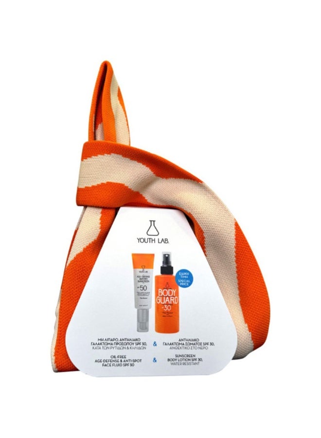 واقي شمس Youth Lab Body Guard SPF30 200 مل + واقي شمس Age-Defense SPF50 40 مل - Image 1
