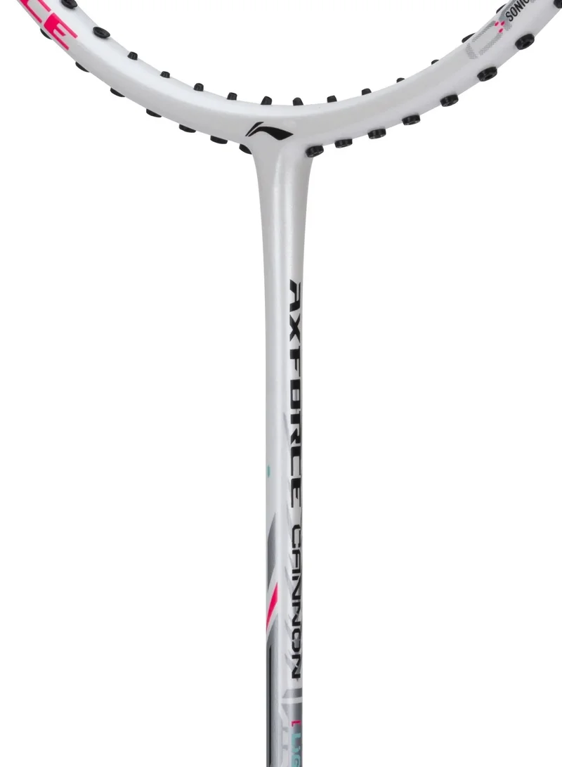 Li-Ning Axforce Light Cannon 6U Badminton Racket Unstrung (White)