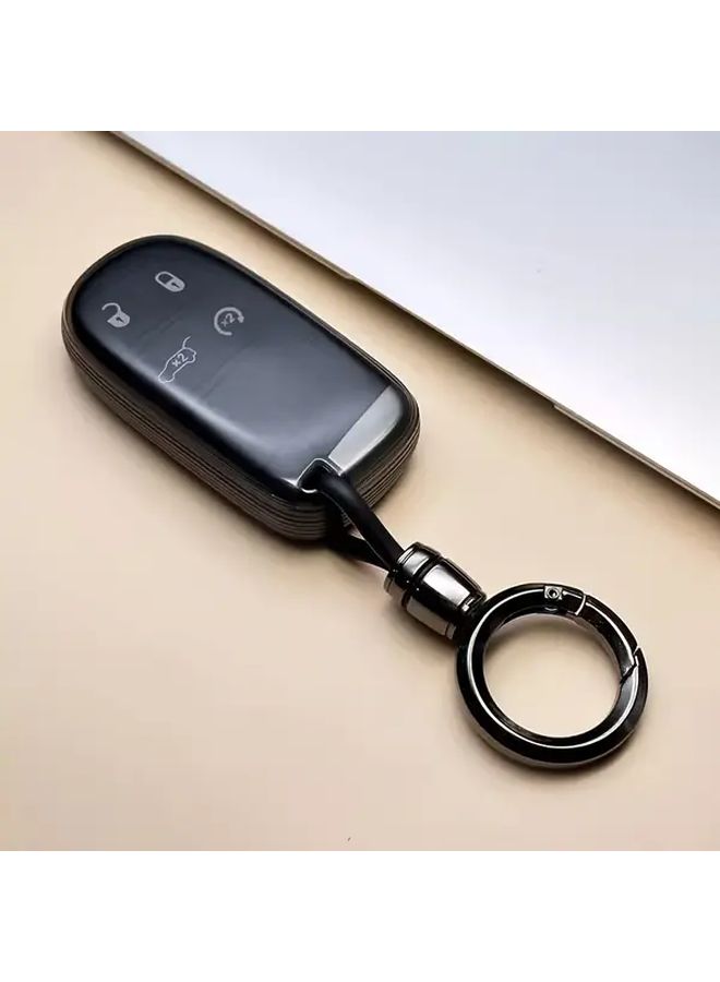 Transparent Black Full Cover Protective Shell For Car Keys - Image 1