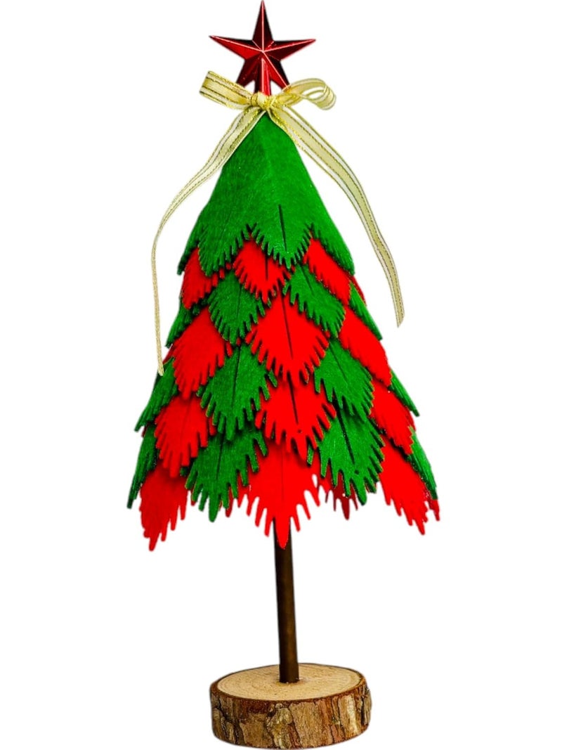 PartyToko PartyToko Christmas Tree with Decoration for Table Top Office Desk Small Artificial Xmas Tree with Star Topper Ornaments Props 8 inch Christmas Decorations Items for Home  - Image 4
