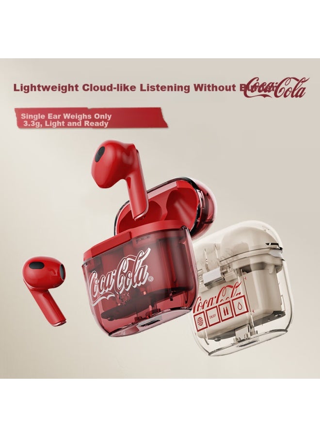 Coca-cola T36s Bluetooth Semi-in-ear True Wireless Earbuds Gaming Sports Running Earphones Long Battery Life Comfortable Fit Latest Model Gift For Men, Women, And Students - Image 5