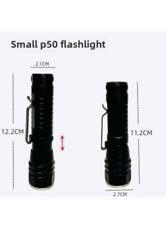 Generic P50 Strong Light Flashlight Telescopic Zoom Outdoor Waterproof Flashlight Charged Multi-function Lighting Lamp-Product Specifications:Small Size P50 Flashlight-bubble Bag Packaging  - Image 1