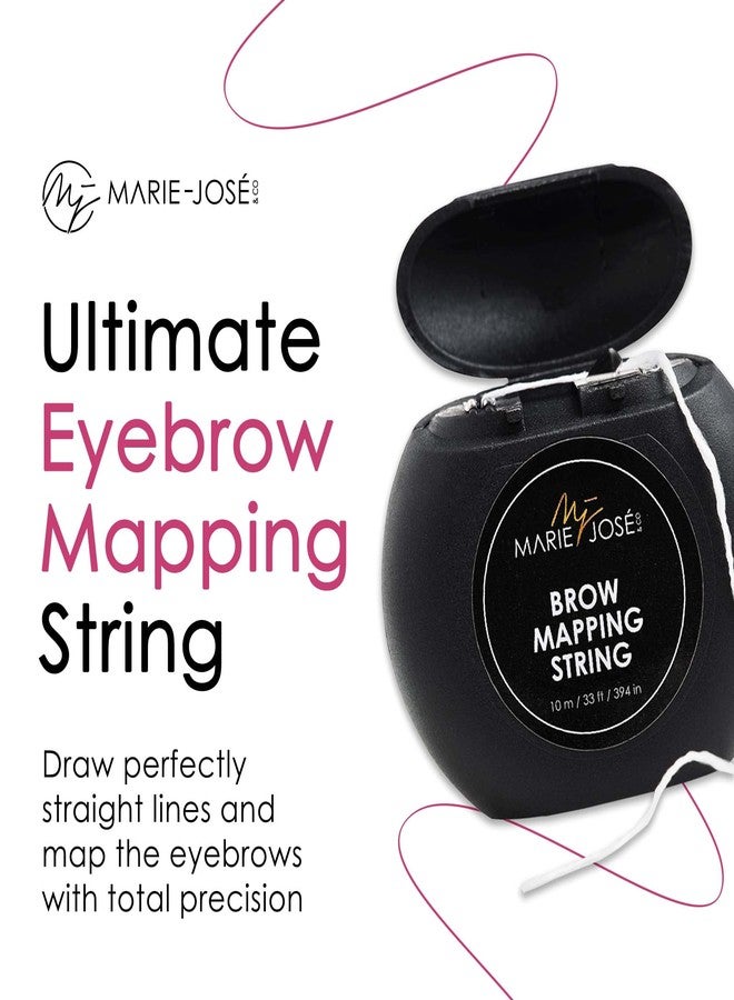 Marie-José & Co Professional White Eyebrow Mapping String - 33ft Clear White Bamboo Thread for Henna Tinting & Microblading - Marie-José - Image 2