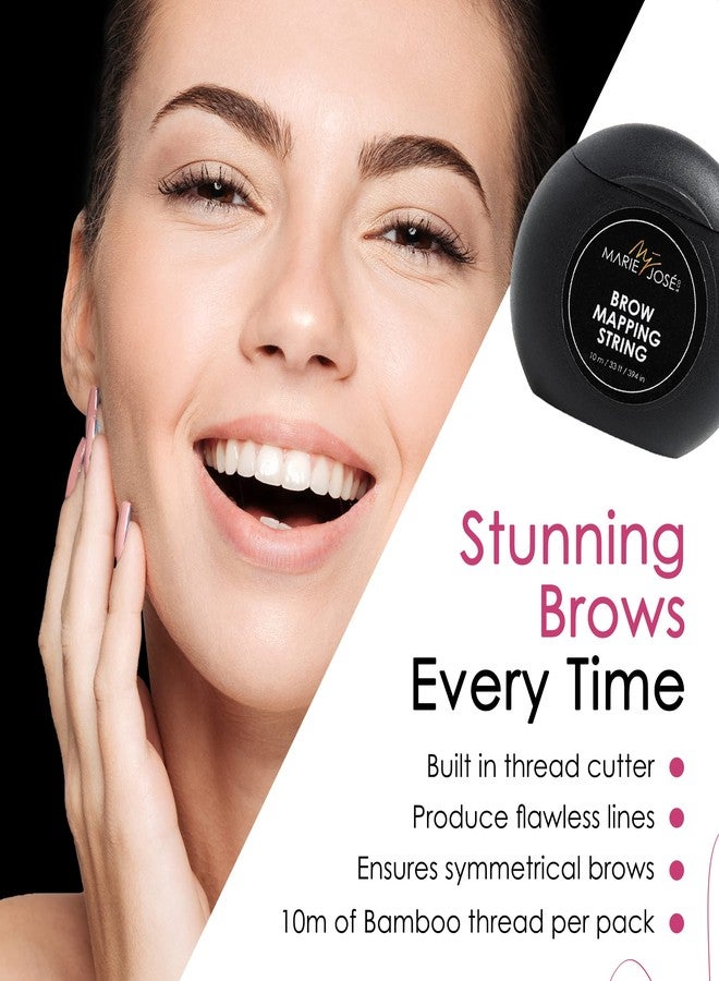 Marie-José & Co Professional White Eyebrow Mapping String - 33ft Clear White Bamboo Thread for Henna Tinting & Microblading - Marie-José - Image 4