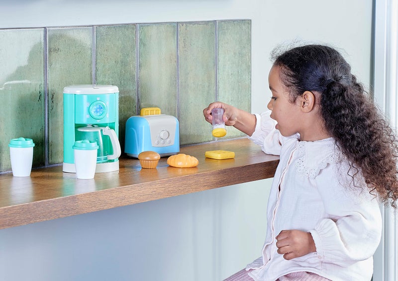Casdon Takeaway Breakfast Set|Pretend Playset for Kids,Interactive Toy Toaster & Coffee Maker,Kitchen Set for Gifting|Realistic Feel with Play Food,Breakfast Set|Pretend Play for Children Aged 3+ - Image 4