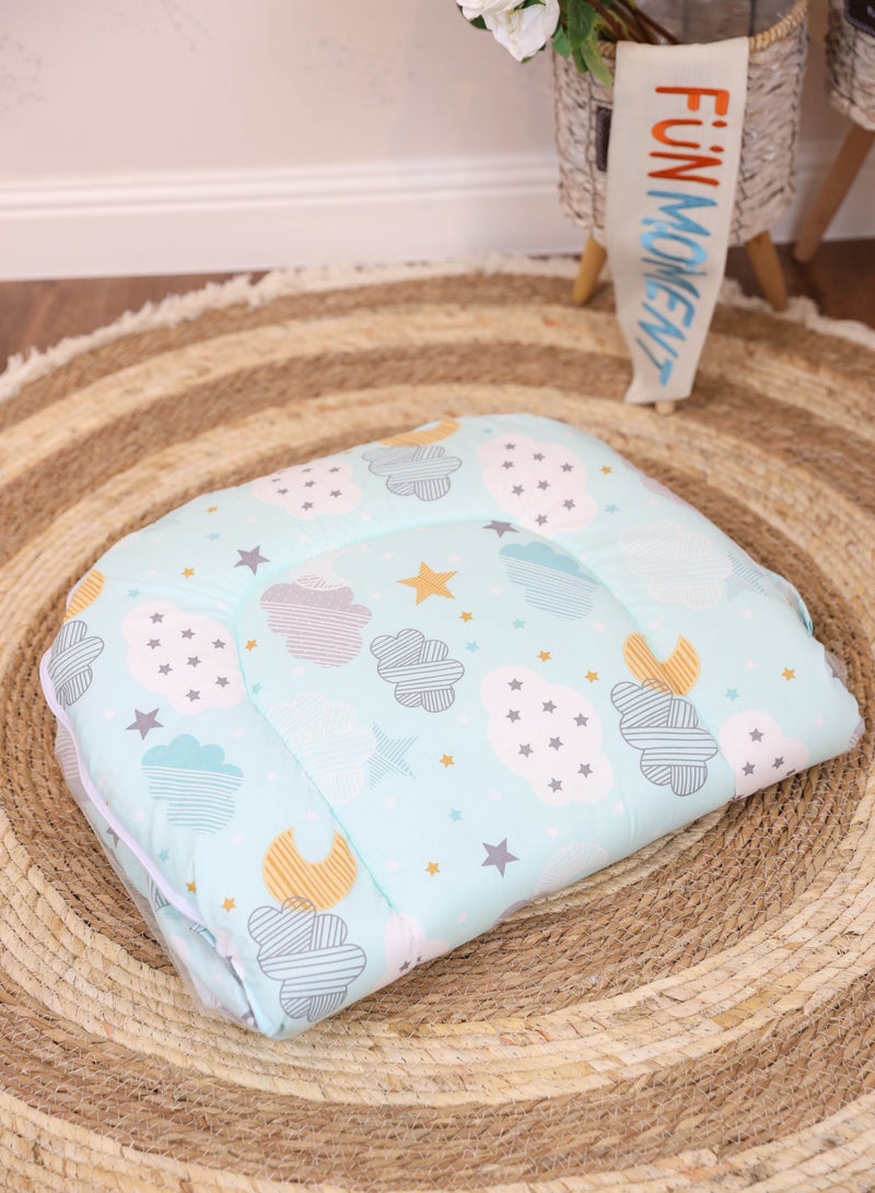 FUN MOMENT Ultra soft and breathable newborn sponge foldable mosquito net mattress with various designs 90×50cm - Image 3