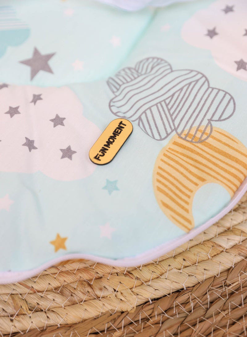 FUN MOMENT Ultra soft and breathable newborn sponge foldable mosquito net mattress with various designs 90×50cm - Image 4