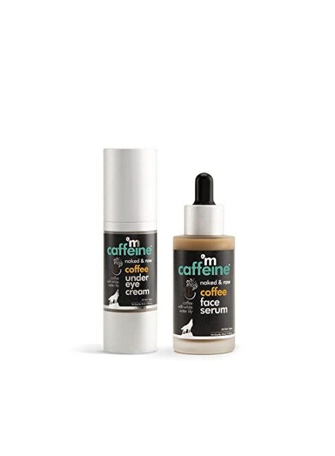 MCaffeine Coffee Morning Puffiness Fix Combo With Under Eye Cream And Face Serum ; Hydrates And Depuffs Face Skin & Relieves Dark Circles ; 70Ml  - Image 1
