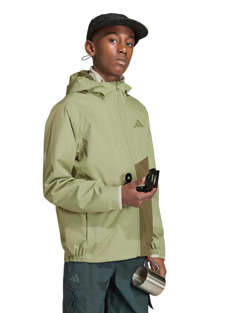Adidas Terrex Kids Multi 2 Layer Climaproof Rain Jacket - Image 1