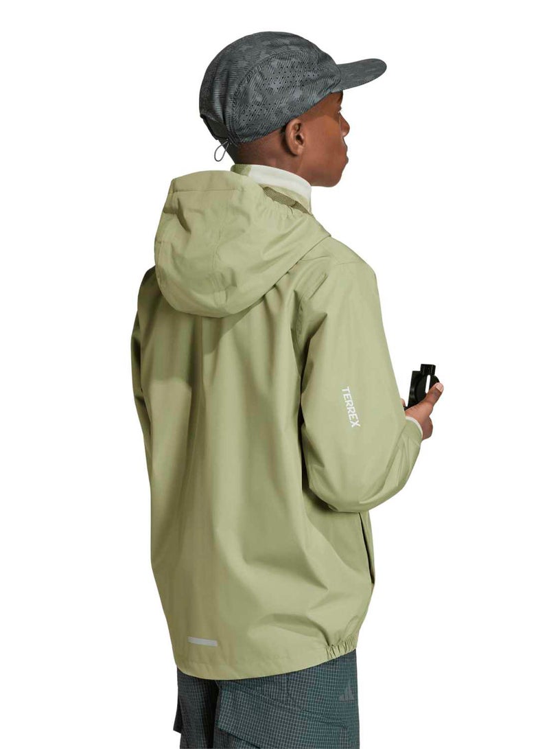 Adidas Terrex Kids Multi 2 Layer Climaproof Rain Jacket - Image 2