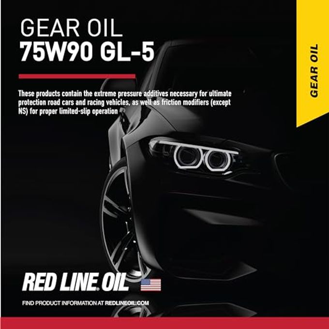 Red Line 57904 75W90 Gl-5 Synthetic Gear Oil For Hypoid Limited Slip Differentials 1 Quart (12 Pack) - Image 2