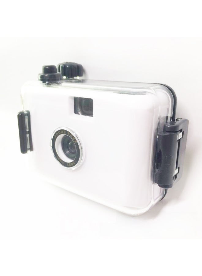 Disposable Waterproof White Black Shell Vintage Camera For Children Easy To Use Film Camera European American Detected-Color:Message Color  - Image 3